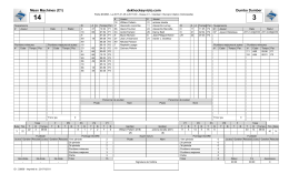 Feuille de match - Dek Hockey Victoriaville