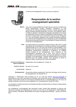 Mise au concours