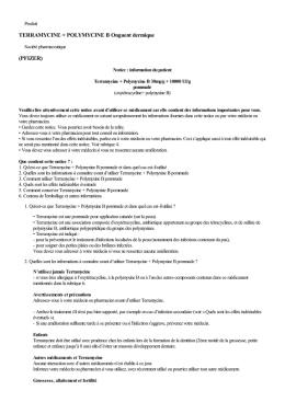 TERRAMYCINE + POLYMYCINE B Onguent dermique (PFIZER)