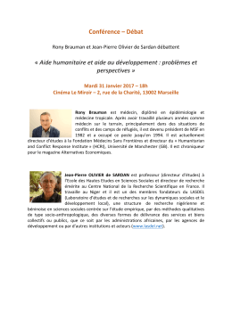 Rony-brauman_et_JPODS - Institut des mondes africains
