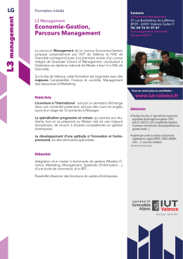 management - IUT de Valence