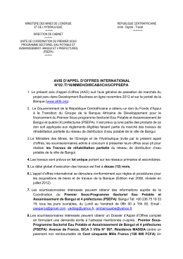 avis d`appel d`offres international n&deg;02 /t/16/mmeh/dircab/ich/ucppsepa