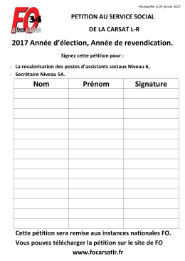 petition a signer