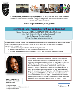 CONF&Eacute;RENCE : Moi, j`accroche avant que &ccedil;a d&eacute;croche!