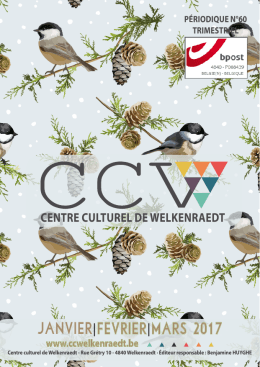 0 1 .0 3 - Centre Culturel de Welkenraedt