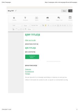 Zoho Campaigns