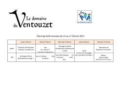 Consulter le planning