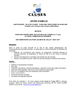 OFFRE D`EMPLOI