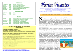 Pierres Vivantes - Secteur Pastoral des Trois Vallées