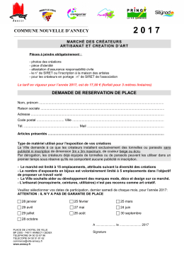 DEMANDE DE RESERVATION DE PLACE COMMUNE NOUVELLE