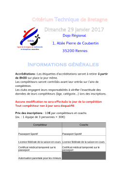 Crit&eacute;rium Technique de Bretagne - Ligue de Bretagne de Taekwondo