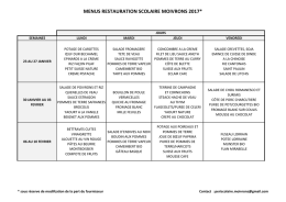 menus restauration scolaire moivrons 2017