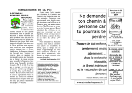 Ne demande ton chemin à personne car tu pourrais te perdre
