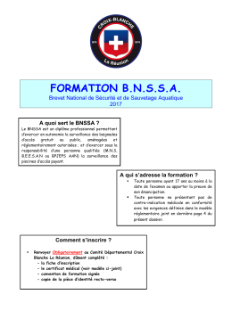 BNSSA Dossier inscription 2017