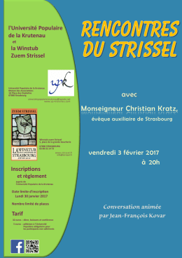 Conversation anim&eacute;e par Jean-Fran&ccedil;ois Kovar avec Monseigneur