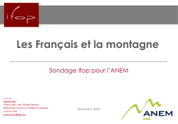Lire l`&eacute;tude ANEM-IFOP