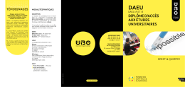 DAEU - Universit&eacute; de Bretagne Occidentale