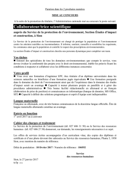 Collaborateur/trice scientifique