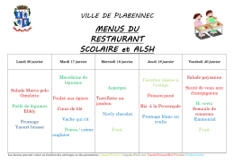 Menus sem 3 et 4 - Ville de Plabennec