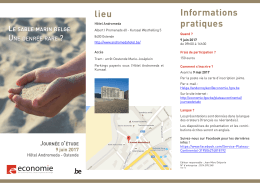 Informations pratiques lieu