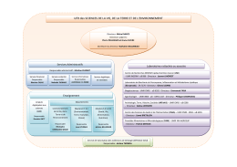 Organigramme UFR SVTE - UFR Sciences Vie, Terre et