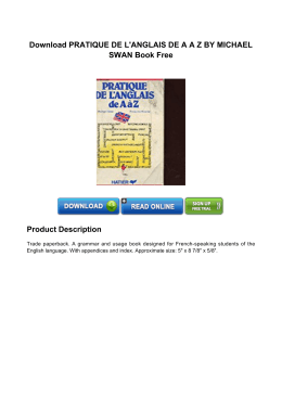 PRATIQUE DE L`ANGLAIS DE AAZ BY MICHAEL SWAN