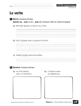 Le verbe