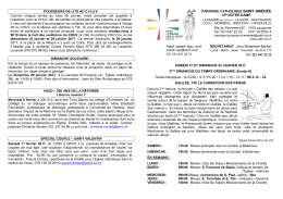 Feuille dominicale du 22.01.2017 (cliquez ici) - Cath-VD