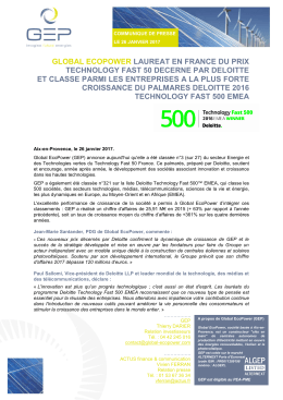 global ecopower laureat en france du prix technology