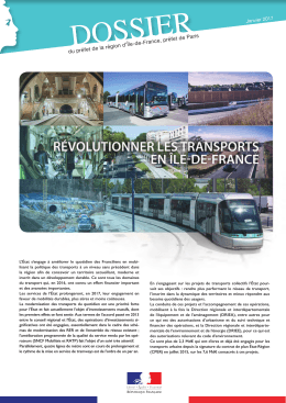 Dossier Révolutionner les transports en Île-de
