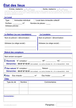 État des lieux - Jelouebien.com