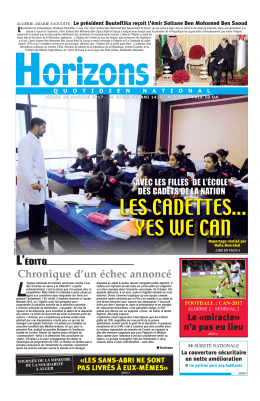 Chronique d`un &eacute;chec annonc&eacute;