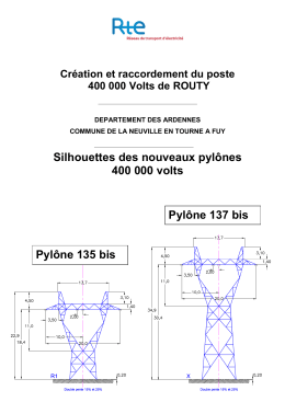 4-Silhouettes des nouveaux pylônes 400 000 volts