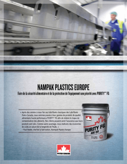 Nampak plastics EuropE - Petro