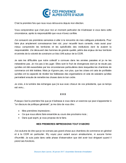 C`est la premi&egrave;re fois que nous nous retrouvons