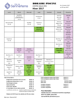 Hiver 2017 - Ville de Senneterre