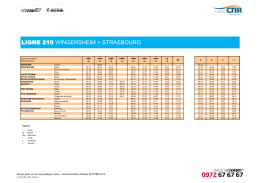 ligne 210 wingersheim > strasbourg