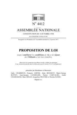 N° 4412 ASSEMBLÉE NATIONALE PROPOSITION DE LOI