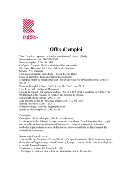 Offre d`emploi - AMEQ en ligne