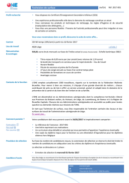Technicien de surface