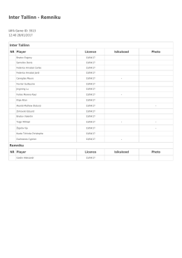 Inter Tallinn - Remniku