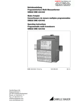 Betriebsanleitung Programmierbare Multi