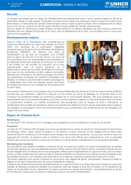 cameroon: weekly notes - Situations