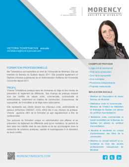 Imprimer le curriculum vitae