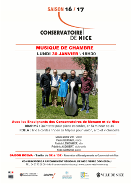 17_01_30 janv_Enseignants Conservatoires Nice Monaco
