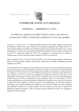 CP TAS - Court of Arbitration for Sport