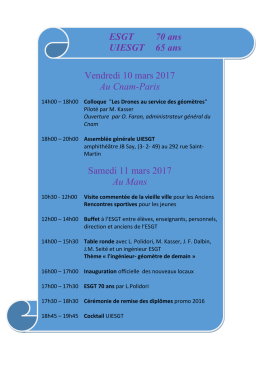 Le programme des 2 jours est ici