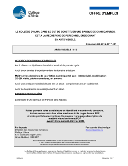offre d`emploi - AMEQ en ligne