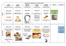 30 au 5 f&eacute;vrier