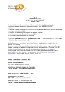 Convocation aux examens écrits et oraux de délestage de